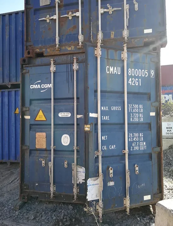 Contenedor marítimo de 40 pies en venta